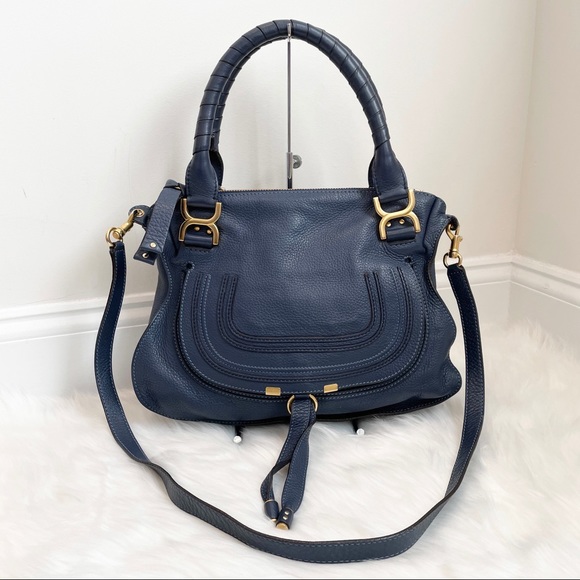 SOLD Authentic Chloe Medium Marcie Double Carry - Picture 1 of 7